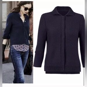 CAbi Pursuit Cardigan Sweater Navy Blue
Women's Size Medium